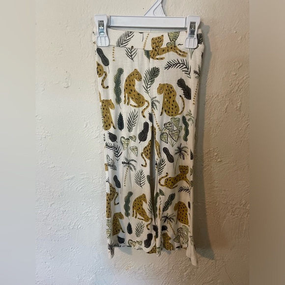 Kate Quinn Leopard Print Pants with Leaf Pattern - Picture 1 of 5